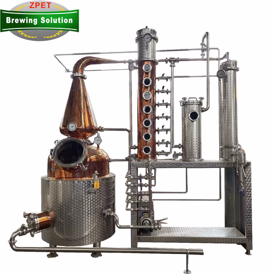 Joston Distillation Ttowers Wine Brandy Steam Distilling Column Equipment