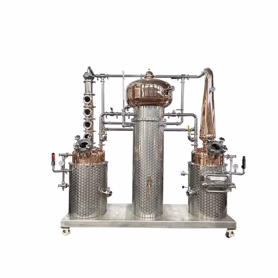 200L 500L 1000L 1500L Whisky Distiller Red Copper Alembic Moonshine Still Gin Distilling Equipment