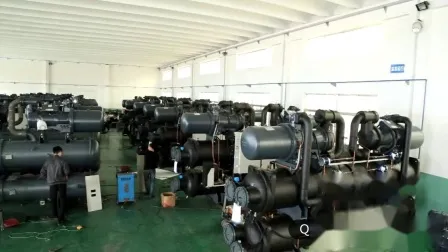 High Efficiency Glycol Water Cooled Screw Chiller Industrial Cooling System